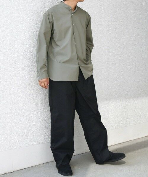 SHIPS / シップス シャツ・ブラウス | SHIPS any: LIM BLESS ソリッド / ストライプ バンドカラー シャツ 26AW◆ | 詳細27