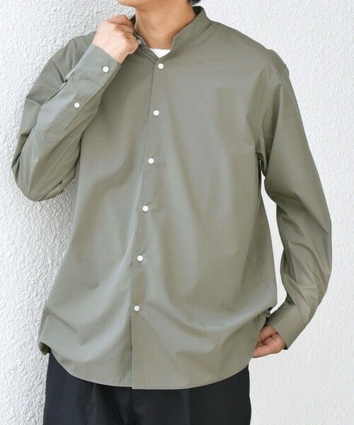 SHIPS / シップス シャツ・ブラウス | SHIPS any: LIM BLESS ソリッド / ストライプ バンドカラー シャツ 26AW◆ | 詳細28