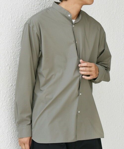 SHIPS / シップス シャツ・ブラウス | SHIPS any: LIM BLESS ソリッド / ストライプ バンドカラー シャツ 26AW◆ | 詳細30