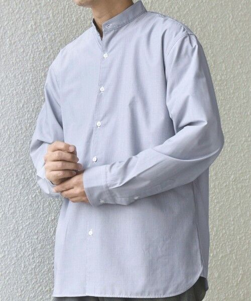 SHIPS / シップス シャツ・ブラウス | SHIPS any:〈洗濯機可能〉LIM BLESS ソリッド / ストライプ バンドカラー シャツ 25AW◇ | 詳細30