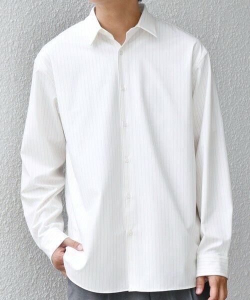 SHIPS / シップス シャツ・ブラウス | SHIPS any: LIM BLESS ソリッド/ストライプ レギュラーカラー シャツ(セットアップ対応)◇ | 詳細3