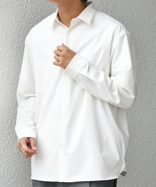 SHIPS / シップス シャツ・ブラウス | SHIPS any: LIM BLESS ソリッド/ストライプ レギュラーカラー シャツ(セットアップ対応)◇ | 詳細4