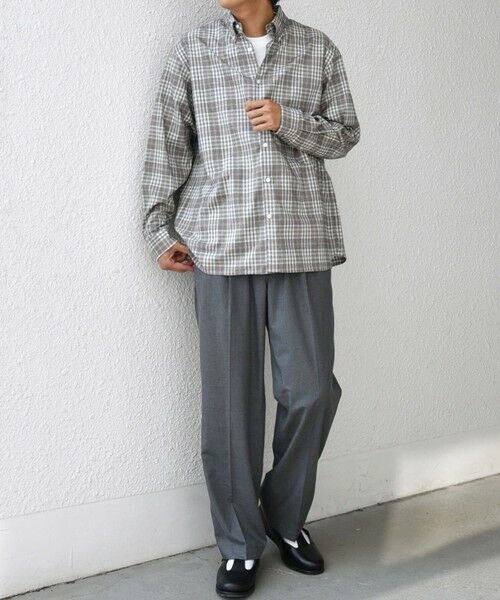 SHIPS / シップス シャツ・ブラウス | SHIPS any:〈洗濯機可能〉ブラッシュド トラッド チェック ボタンダウン シャツ◇ | 詳細1