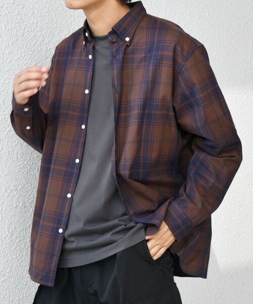 SHIPS / シップス シャツ・ブラウス | SHIPS any:〈洗濯機可能〉ブラッシュド トラッド チェック ボタンダウン シャツ◇ | 詳細30