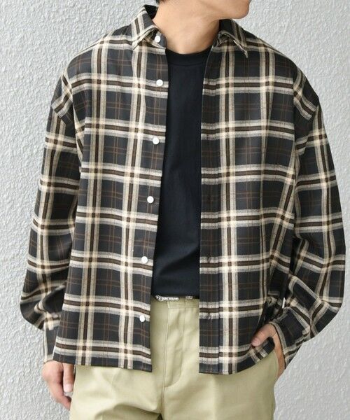 SHIPS / シップス シャツ・ブラウス | SHIPS any:〈洗濯機可能〉トラッド チェックカラー ボックス ショート ネルシャツ◇ | 詳細3