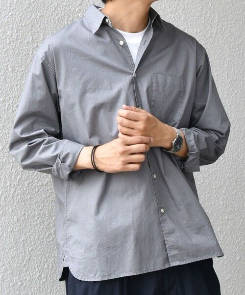 SHIPS / シップス シャツ・ブラウス | SHIPS any:〈洗濯機可能〉コットン ガーメントダイ レギュラーカラー シャツ◇ | 詳細3