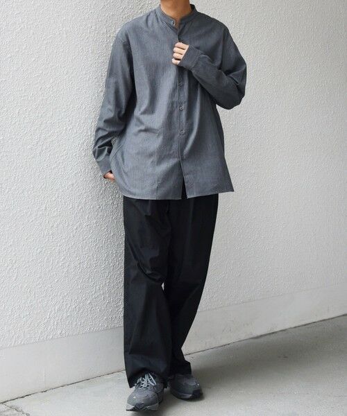 SHIPS / シップス シャツ・ブラウス | SHIPS any:〈洗濯機可能〉4.5oz ライト デニム バンドカラー シャツ◇ | 詳細1