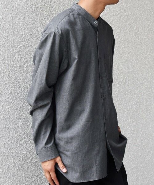 SHIPS / シップス シャツ・ブラウス | SHIPS any:〈洗濯機可能〉4.5oz ライト デニム バンドカラー シャツ◇ | 詳細5