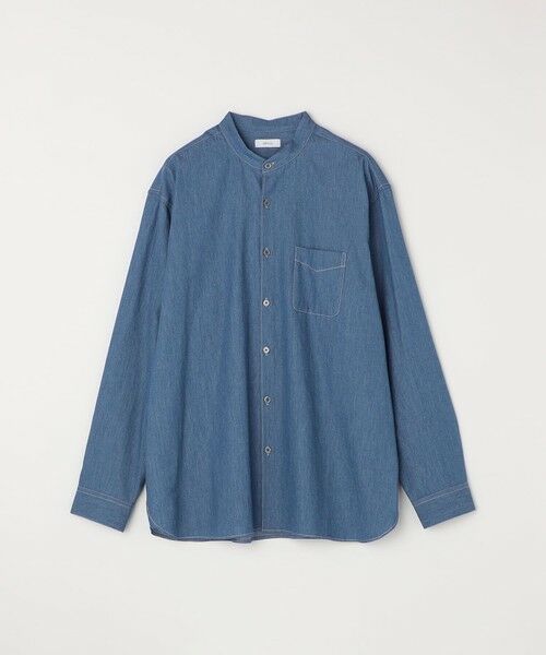 SHIPS / シップス シャツ・ブラウス | SHIPS any:〈洗濯機可能〉4.5oz ライト デニム バンドカラー シャツ◇ | 詳細13