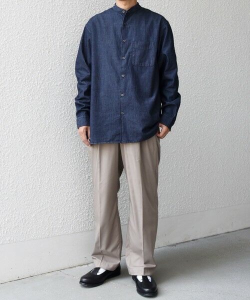 SHIPS / シップス シャツ・ブラウス | SHIPS any:〈洗濯機可能〉4.5oz ライト デニム バンドカラー シャツ◇ | 詳細19