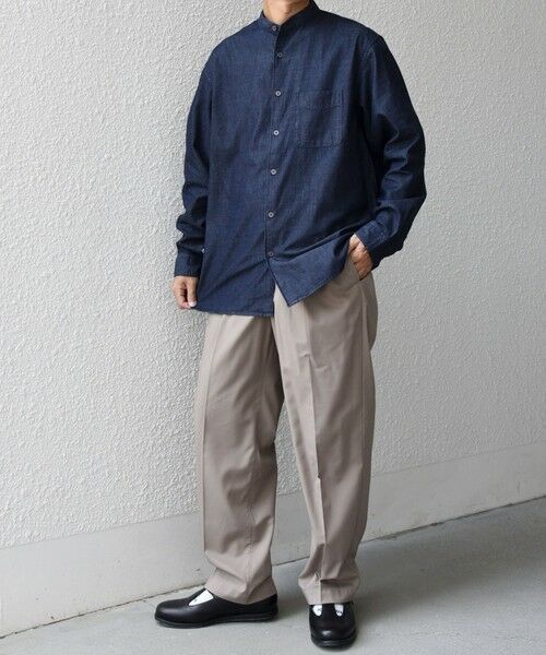 SHIPS / シップス シャツ・ブラウス | SHIPS any:〈洗濯機可能〉4.5oz ライト デニム バンドカラー シャツ◇ | 詳細20