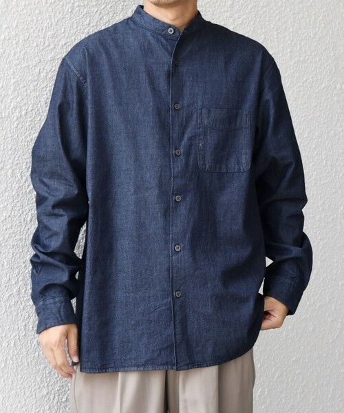 SHIPS / シップス シャツ・ブラウス | SHIPS any:〈洗濯機可能〉4.5oz ライト デニム バンドカラー シャツ◇ | 詳細21