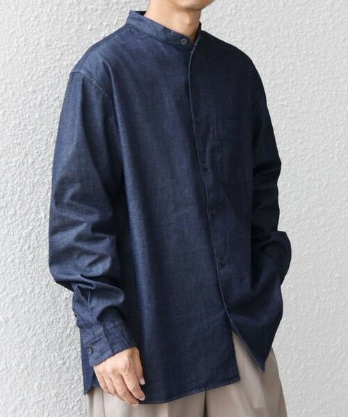 SHIPS / シップス シャツ・ブラウス | SHIPS any:〈洗濯機可能〉4.5oz ライト デニム バンドカラー シャツ◇ | 詳細22