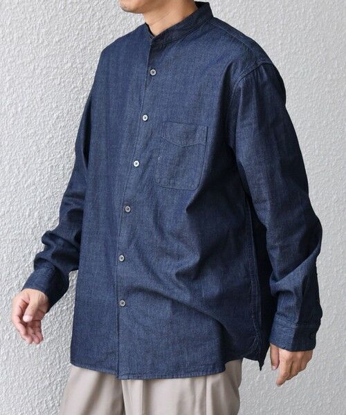 SHIPS / シップス シャツ・ブラウス | SHIPS any:〈洗濯機可能〉4.5oz ライト デニム バンドカラー シャツ◇ | 詳細23
