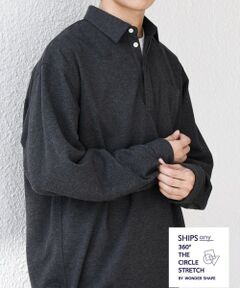 SHIPS / シップス シャツ・ブラウス | SHIPS any: 360° THE CIRCLE STRETCH ウールライク スキッパー プルオーバー シャツ(セットアップ対応)◇
