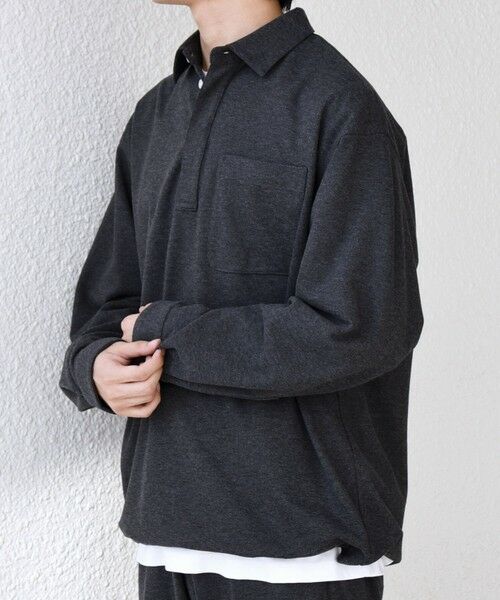 SHIPS / シップス シャツ・ブラウス | SHIPS any: 360° THE CIRCLE STRETCH ウールライク スキッパー プルオーバー シャツ(セットアップ対応)◇ | 詳細4