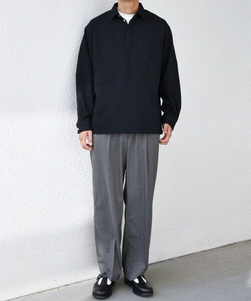 SHIPS / シップス シャツ・ブラウス | SHIPS any: 360° THE CIRCLE STRETCH ウールライク スキッパー プルオーバー シャツ(セットアップ対応)◇ | 詳細9