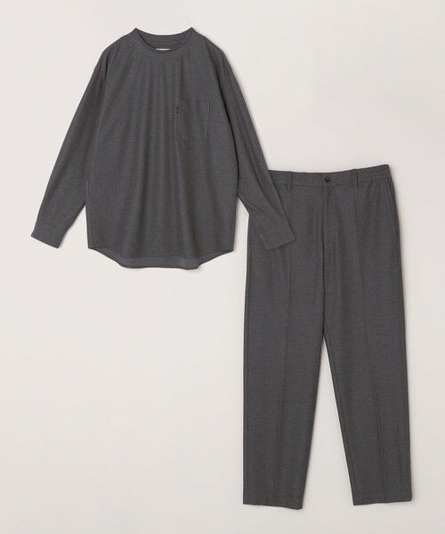 SHIPS / シップス Tシャツ | SHIPS any: 360° THE CIRCLE STRETCH ジャガード ジャージー ポケット Tシャツ(ロンT/セットアップ対応)◇ | 詳細7