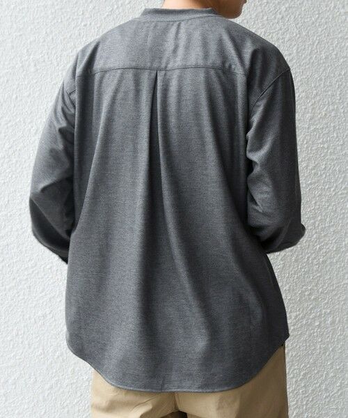 SHIPS / シップス Tシャツ | SHIPS any: 360° THE CIRCLE STRETCH ジャガード ジャージー ポケット Tシャツ(ロンT/セットアップ対応)◇ | 詳細4