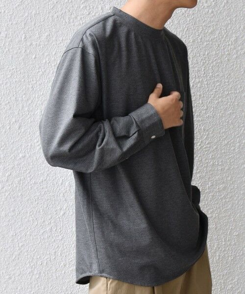 SHIPS / シップス Tシャツ | SHIPS any: 360° THE CIRCLE STRETCH ジャガード ジャージー ポケット Tシャツ(ロンT/セットアップ対応)◇ | 詳細5