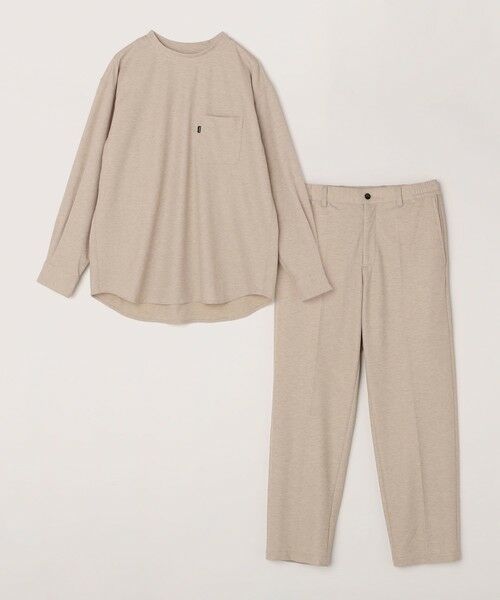 SHIPS / シップス Tシャツ | SHIPS any: 360° THE CIRCLE STRETCH ジャガード ジャージー ポケット Tシャツ(ロンT/セットアップ対応)◇ | 詳細15