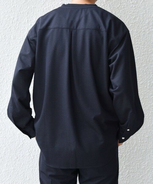 SHIPS / シップス Tシャツ | SHIPS any: 360° THE CIRCLE STRETCH ジャガード ジャージー ポケット Tシャツ(ロンT/セットアップ対応)◇ | 詳細20