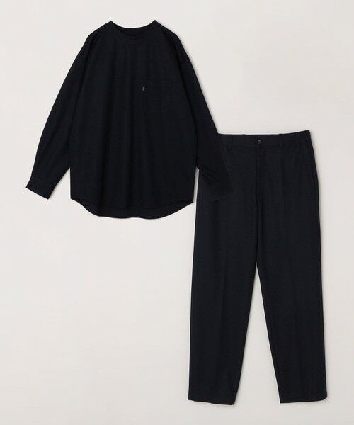 SHIPS / シップス Tシャツ | SHIPS any: 360° THE CIRCLE STRETCH ジャガード ジャージー ポケット Tシャツ(ロンT/セットアップ対応)◇ | 詳細28