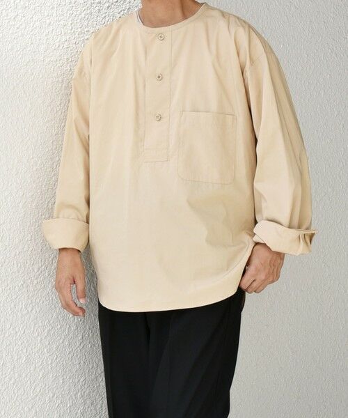 SHIPS / シップス シャツ・ブラウス | SHIPS any: オーバーサイズ コットン スリーピング シャツ◇(ベージュ)