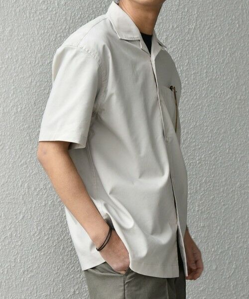 SHIPS / シップス シャツ・ブラウス | SHIPS any:〈接触冷感/遮熱等〉ハイブリッドリネン オープンカラー シャツ(セットアップ対応)◇ | 詳細4