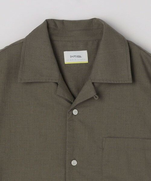SHIPS / シップス シャツ・ブラウス | SHIPS any:〈接触冷感/遮熱等〉ハイブリッドリネン オープンカラー シャツ(セットアップ対応)◇ | 詳細15