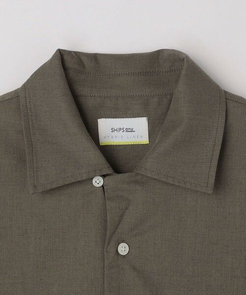SHIPS / シップス シャツ・ブラウス | SHIPS any:〈接触冷感/遮熱等〉ハイブリッドリネン オープンカラー シャツ(セットアップ対応)◇ | 詳細16