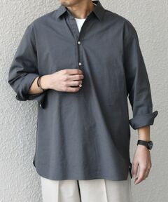 SHIPS / シップス シャツ・ブラウス | SHIPS any:〈洗濯機可能〉コットン/リネン 7分袖  スキッパー プルオーバー シャツ 25SS◇