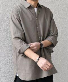 SHIPS / シップス シャツ・ブラウス | SHIPS any:〈洗濯機可能〉コットン/リネン 7分袖  スキッパー プルオーバー シャツ 25SS◇