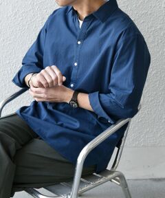 SHIPS / シップス シャツ・ブラウス | SHIPS any:〈洗濯機可能〉コットン/リネン 7分袖  スキッパー プルオーバー シャツ 25SS◇