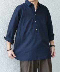 SHIPS / シップス シャツ・ブラウス | SHIPS any:〈洗濯機可能〉コットン/リネン 7分袖  スキッパー プルオーバー シャツ 25SS◇