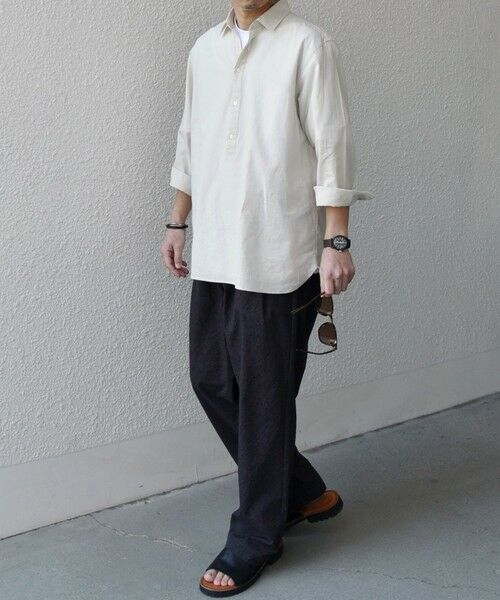 SHIPS / シップス シャツ・ブラウス | SHIPS any:〈洗濯機可能〉コットン/リネン 7分袖 スキッパー プルオーバー シャツ 25SS◇ | 詳細2