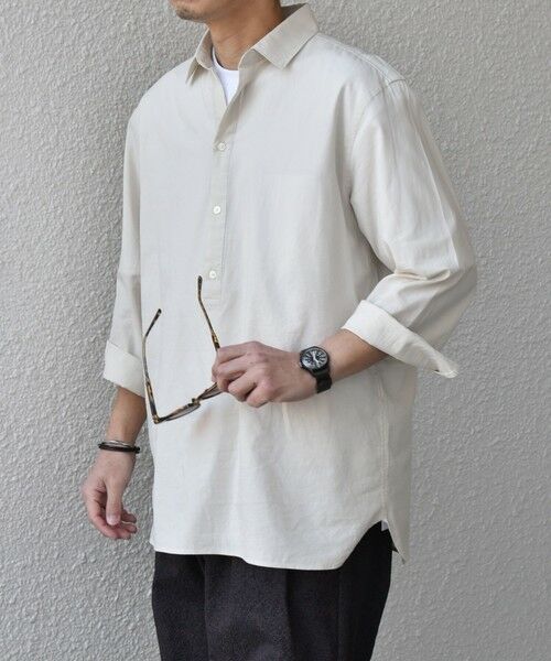 SHIPS / シップス シャツ・ブラウス | SHIPS any:〈洗濯機可能〉コットン/リネン 7分袖 スキッパー プルオーバー シャツ 25SS◇ | 詳細4