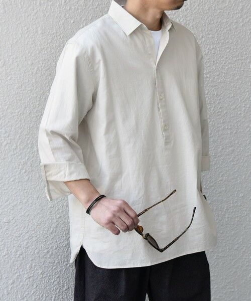 SHIPS / シップス シャツ・ブラウス | SHIPS any:〈洗濯機可能〉コットン/リネン 7分袖 スキッパー プルオーバー シャツ 25SS◇ | 詳細5