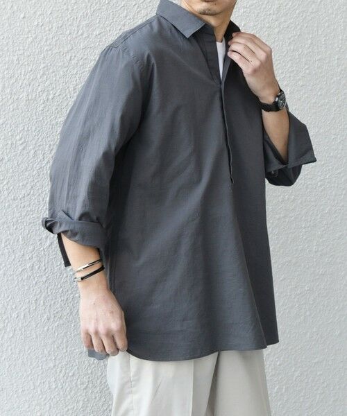 SHIPS / シップス シャツ・ブラウス | SHIPS any:〈洗濯機可能〉コットン/リネン 7分袖 スキッパー プルオーバー シャツ 25SS◇ | 詳細18