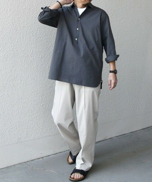 SHIPS / シップス シャツ・ブラウス | SHIPS any:〈洗濯機可能〉コットン/リネン 7分袖 スキッパー プルオーバー シャツ 25SS◇ | 詳細14