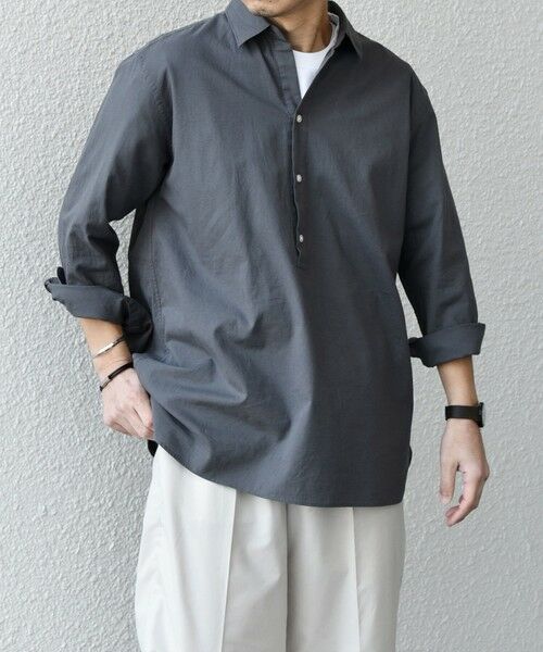 SHIPS / シップス シャツ・ブラウス | SHIPS any:〈洗濯機可能〉コットン/リネン 7分袖 スキッパー プルオーバー シャツ 25SS◇ | 詳細16