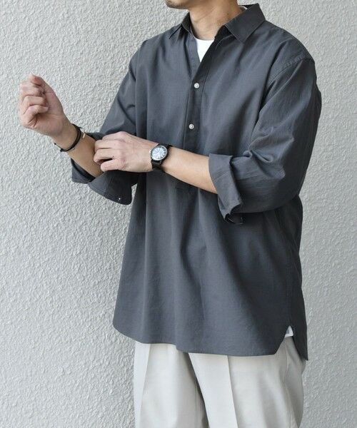 SHIPS / シップス シャツ・ブラウス | SHIPS any:〈洗濯機可能〉コットン/リネン 7分袖 スキッパー プルオーバー シャツ 25SS◇ | 詳細17