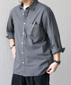 SHIPS / シップス シャツ・ブラウス | SHIPS any:〈洗濯機可能〉コットン/リネン ７分袖 レギュラー シャツ 25SS◇