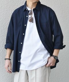 SHIPS / シップス シャツ・ブラウス | SHIPS any:〈洗濯機可能〉コットン/リネン ７分袖 レギュラー シャツ 25SS◇