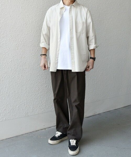 SHIPS / シップス シャツ・ブラウス | SHIPS any:〈洗濯機可能〉コットン/リネン 7分袖 レギュラー シャツ 25SS◇ | 詳細1