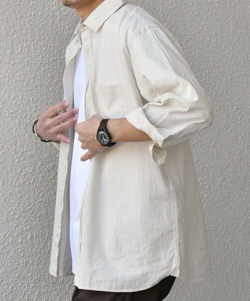 SHIPS / シップス シャツ・ブラウス | SHIPS any:〈洗濯機可能〉コットン/リネン 7分袖 レギュラー シャツ 25SS◇ | 詳細5