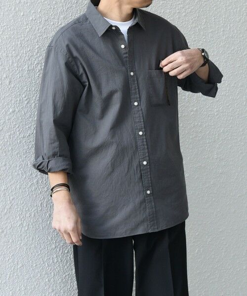 SHIPS / シップス シャツ・ブラウス | SHIPS any:〈洗濯機可能〉コットン/リネン 7分袖 レギュラー シャツ 25SS◇ | 詳細12