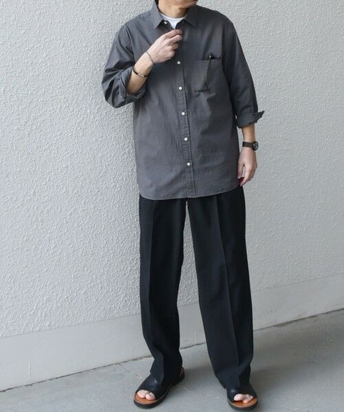 SHIPS / シップス シャツ・ブラウス | SHIPS any:〈洗濯機可能〉コットン/リネン 7分袖 レギュラー シャツ 25SS◇ | 詳細8