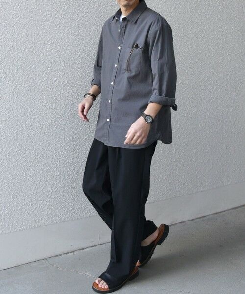 SHIPS / シップス シャツ・ブラウス | SHIPS any:〈洗濯機可能〉コットン/リネン 7分袖 レギュラー シャツ 25SS◇ | 詳細9