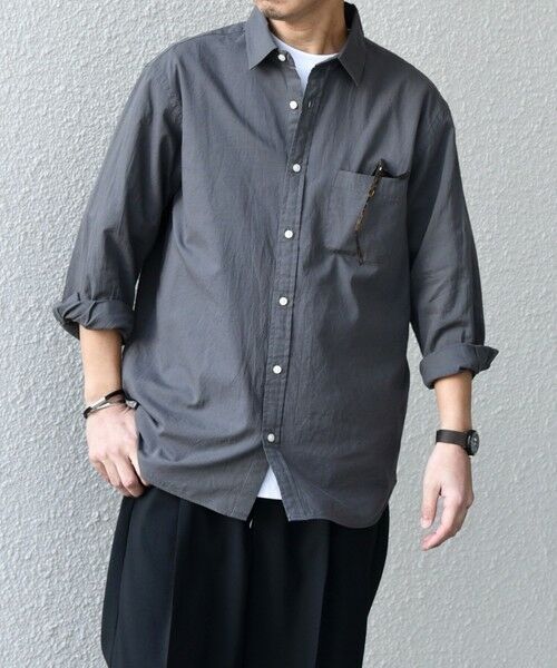 SHIPS / シップス シャツ・ブラウス | SHIPS any:〈洗濯機可能〉コットン/リネン 7分袖 レギュラー シャツ 25SS◇ | 詳細10